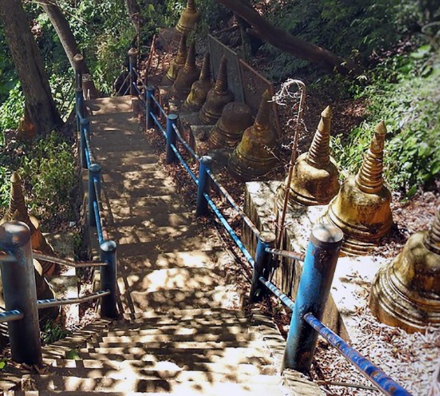 Lots of stairs in Thailand