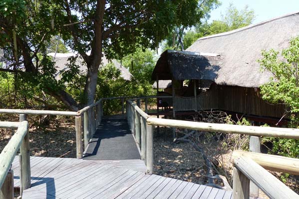 Chitabe camp walkway.