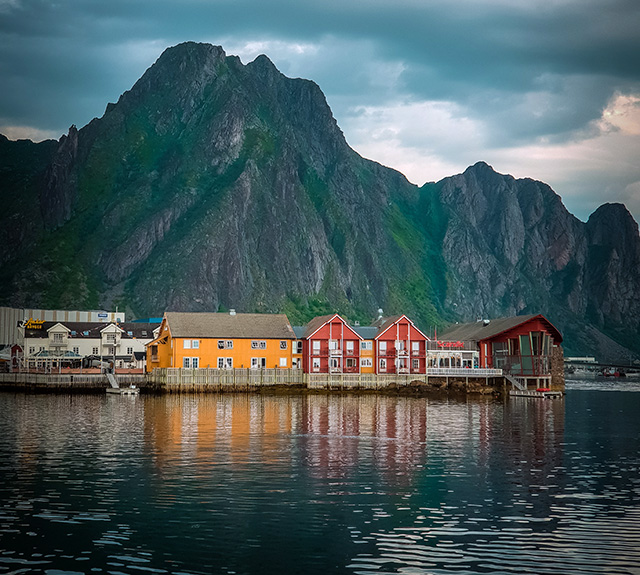 Red and Yellow Houses