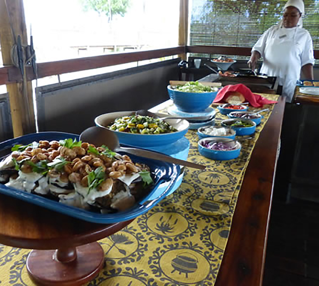 Safari Banquet with Southern African delicacies.