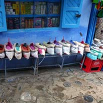 Sacks of spices in the Medina