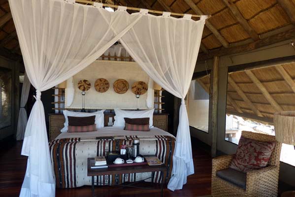 Elegant Safari Camp Tent Bedroom.