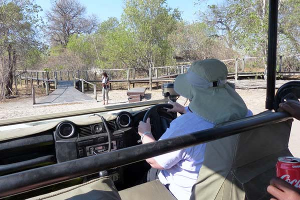 Driving out to go on Safari.