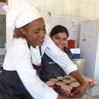 Savuti Camp Chefs making desserts