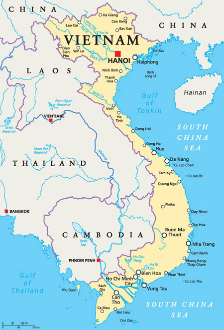 Map of Viet Nam